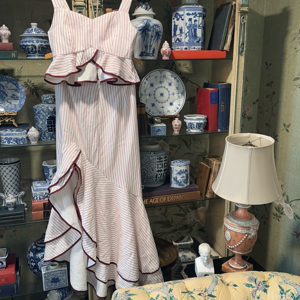 Red and white two piece set